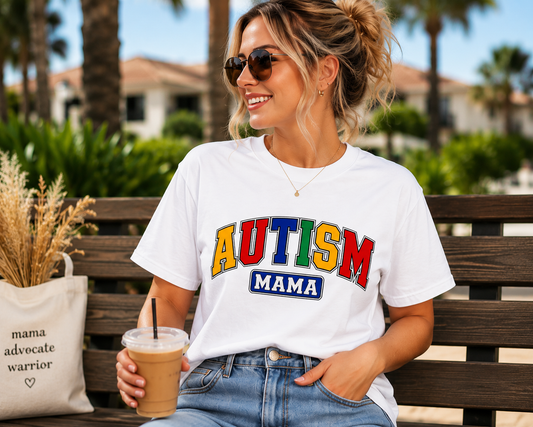 Autism Mama T-Shirt | Colorful Autism Awareness Shirt | Autism Mom Graphic Tee | Special Needs Parent Shirt